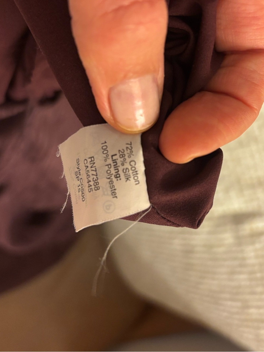 Madewell Cotton-Silk Sleeveless Crinkle Plum Maxi Dress - Picture 5 of 5